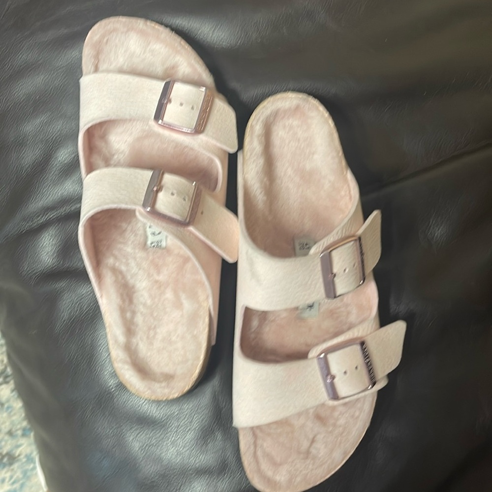 Birkenstock microfibershearing desert dust pink rose